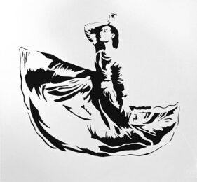 Dancer by Blek Le Rat at Lieberman Contemporary