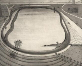 Dark Reservoir by Wayne Thiebaud at Jonathan Novak Contemporary Art