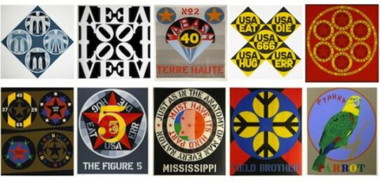 Decade Portfolio by Robert Indiana at Gregg Shienbaum Fine Art