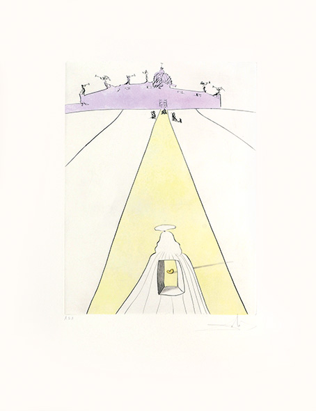 Dieu, Le Temps, L’espace Et Le Pape. (God, Time, Space And The Pope.) by Salvador Dalí