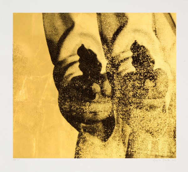 Double Gold Pop Gun by Gavin Turk