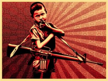 Duality Of Humanity 5 by Shepard Fairey at Gregg Shienbaum Fine Art