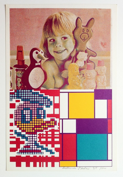 Donald Duck Meets Mondrian by Eduardo Paolozzi