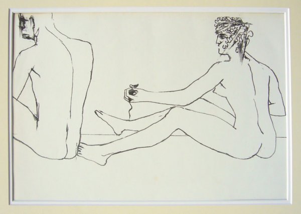 Venus And The Cat by Elisabeth Frink