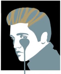 Elvis Presley Black by Pure Evil at Brandler Galleries