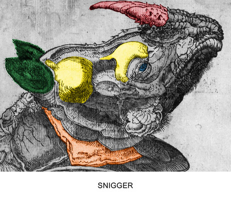 Engravings With Sounds: Snigger by John Baldessari