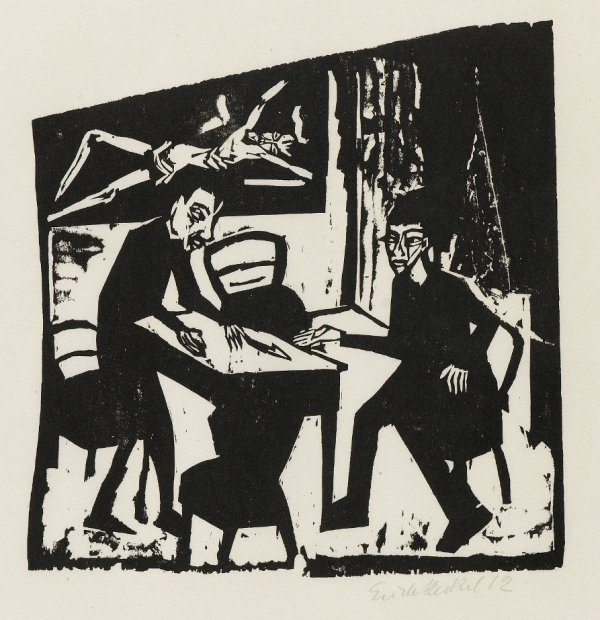 Gegner (Adversaries) by Erich Heckel