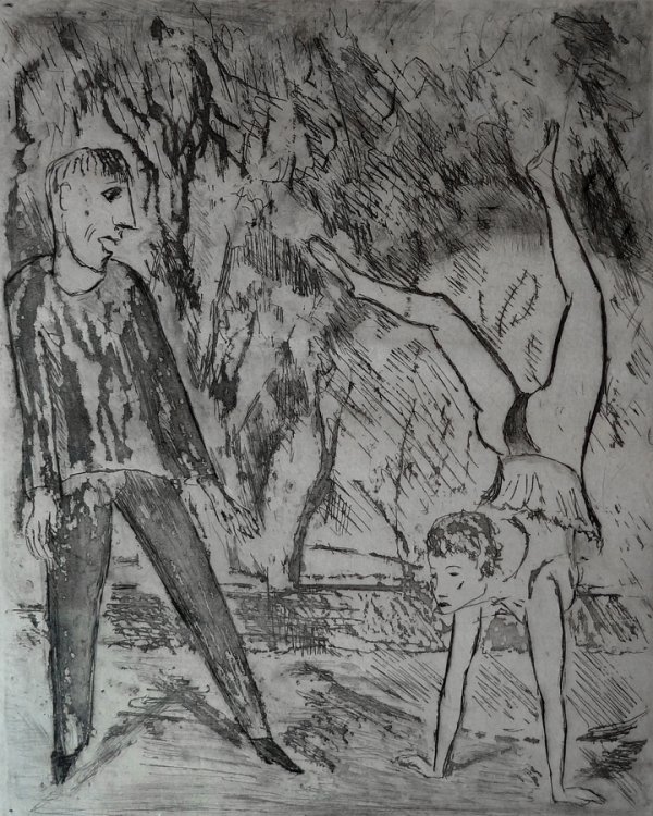 Handstand by Erich Heckel