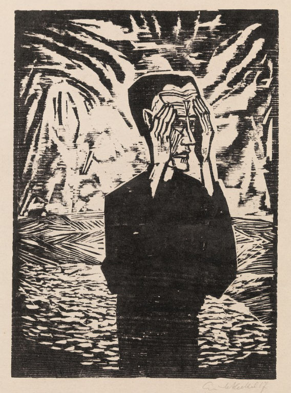 Mann in der Ebene (Man on the Plain, Self Portrait by Erich Heckel