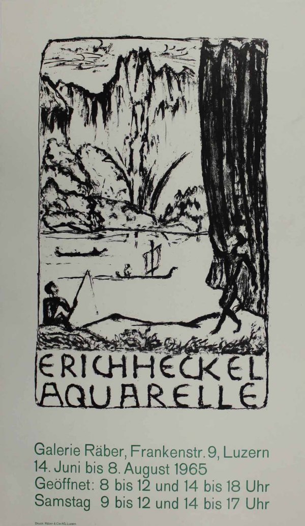 Untitled (exhibition Poster) by Erich Heckel