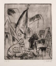 Eutiner Turm (Church Tower in Eutin) by Karl Schmidt-Rottluff at Simon Theobald Ltd