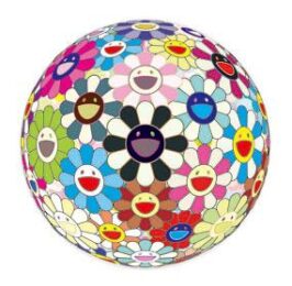 Flowerball (3-d) Blood by Takashi Murakami at Lieberman Contemporary