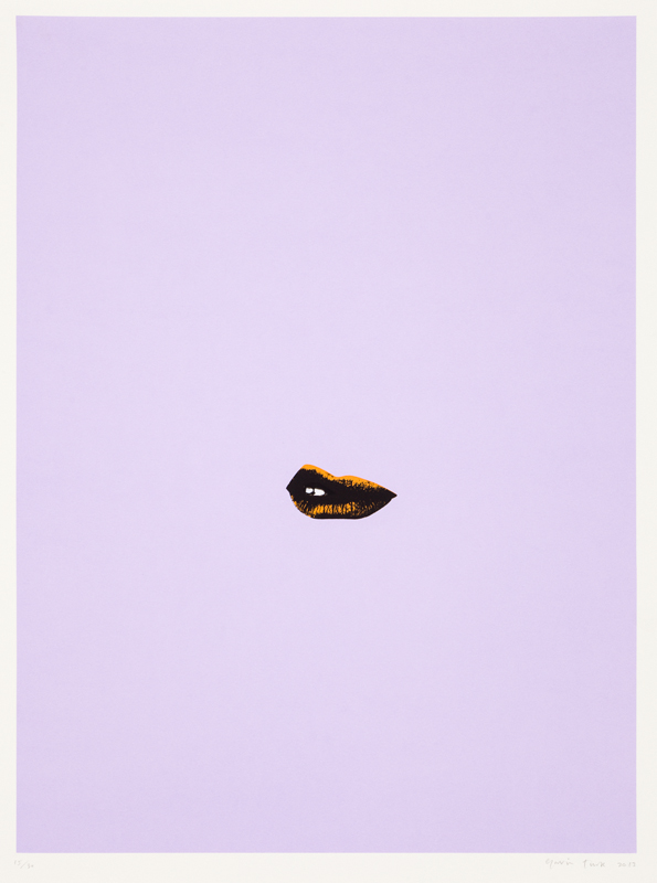 Sneer (lilac) by Gavin Turk