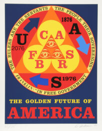 Golden Future Of America by Robert Indiana at RoGallery