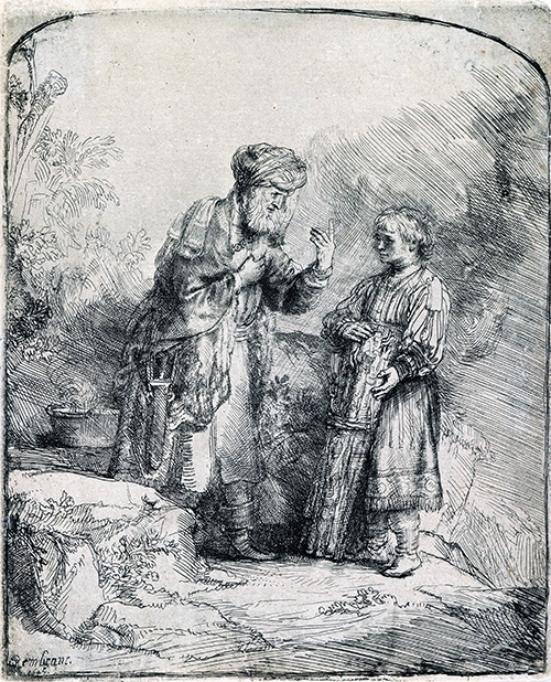 Abraham And Isaac by Harmensz van Rijn Rembrandt