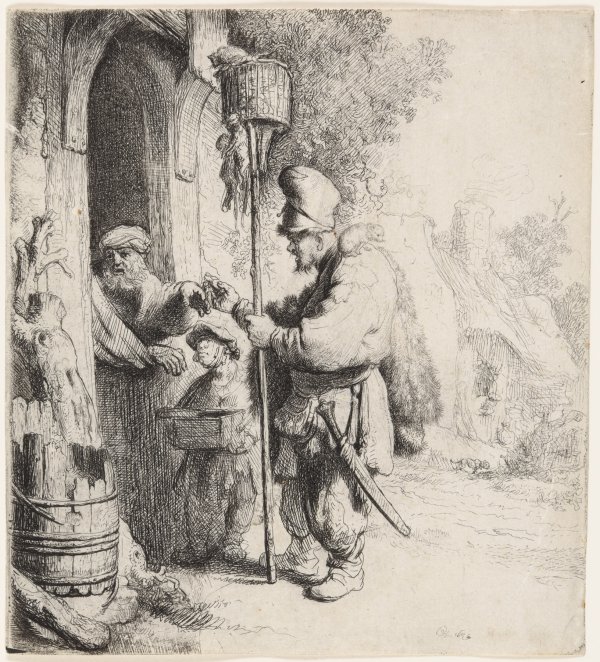 The Rat Catcher (the Rat Poison Peddler) by Harmensz van Rijn Rembrandt