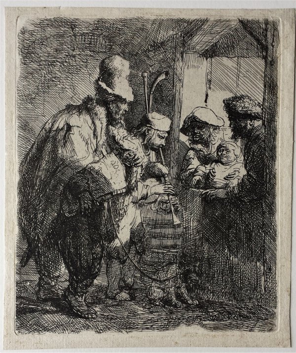 The Strolling Musicians by Harmensz van Rijn Rembrandt