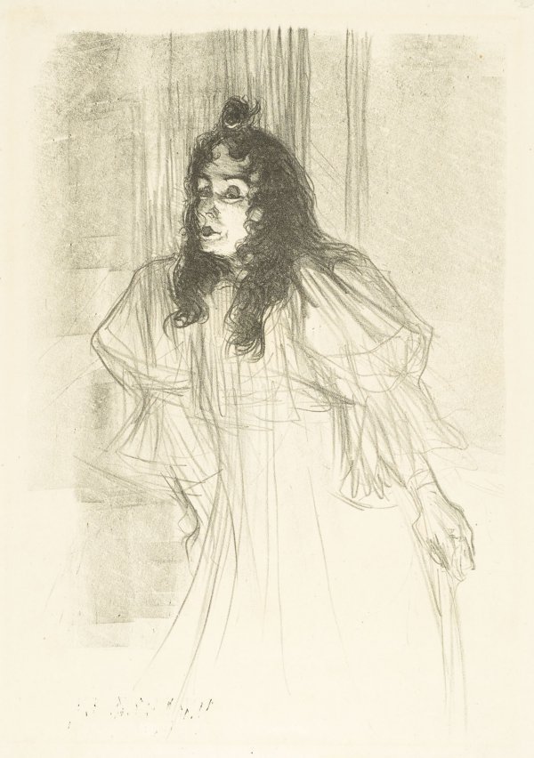 Miss May Belfort En Cheveux by Henri de Toulouse-Lautrec