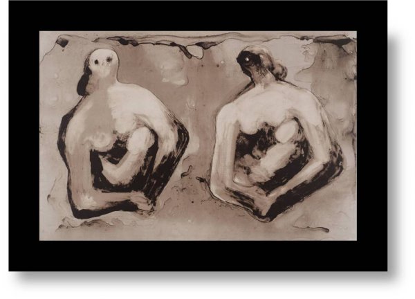 Sisters With Children by Henry Moore