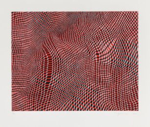 Hex Grid Red Sd by Michael Kukla at Aspinwall Editions