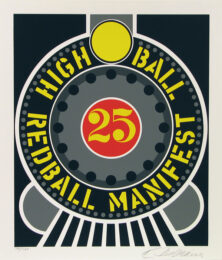 High Ball Red Manifest by Robert Indiana at Gregg Shienbaum Fine Art
