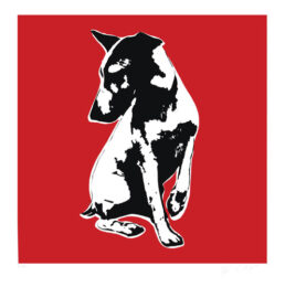 His Master’s Voiceless (red) by Blek Le Rat at Lieberman Contemporary