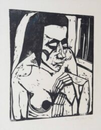 Hockende (Crouching Woman) by Erich Heckel at Simon Theobald Ltd