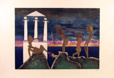 Hours Of The Day Series, 10pm by Roberto Matta at Gregg Shienbaum Fine Art