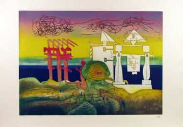Hours Of The Day Series, 8pm by Roberto Matta at Gregg Shienbaum Fine Art