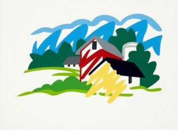 House And Barn In Distance, 1991 by Tom Wesselmann at ebo Gallery
