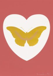 I Love You -white, Coral, Oriental Gold, Cool Gold by Damien Hirst at Paul Stolper Gallery