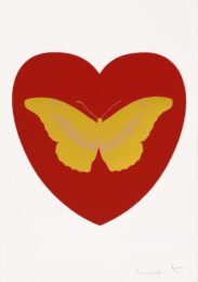 I Love You – Red, Oriental Gold, Cool Gold by Damien Hirst at Paul Stolper Gallery