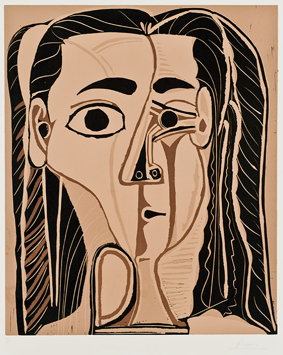 Jacqueline Au Bandeau De Face by Pablo Picasso