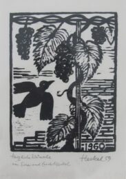 Jahresblatt: Vogel Und Trauben by Erich Heckel at William Chambers Art