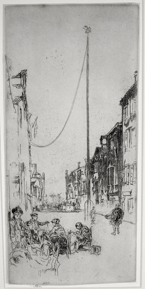 The Venetian Mast by James Abbott McNeill Whistler