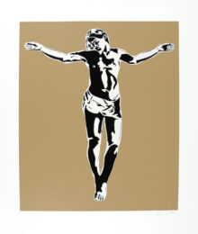Jesus by Blek Le Rat at Brandler Galleries