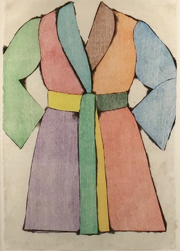 The Woodcut Bathrobe by Jim Dine