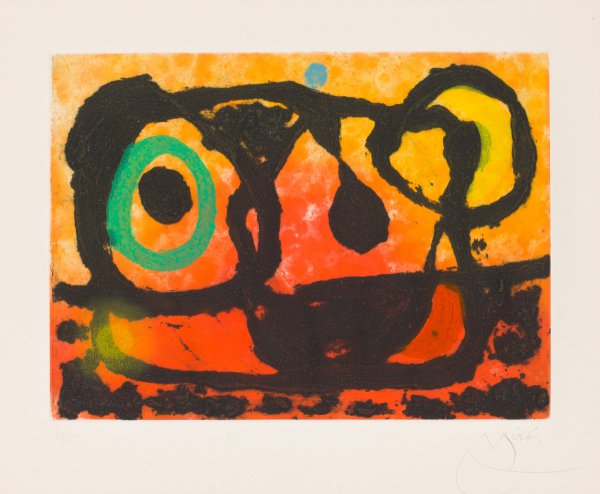 Head Of The Setting Sun by Joan Miró