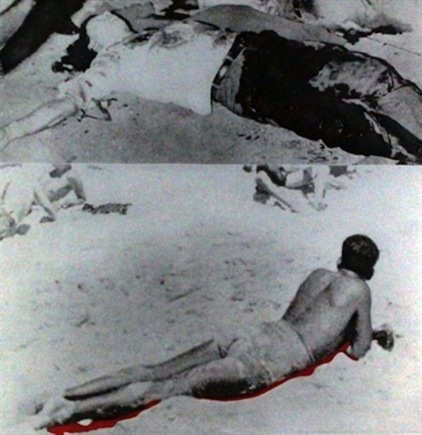 Two Figures (one With Shadow), From Hegel’s Cellar by John Baldessari