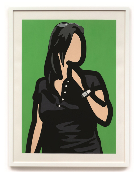 Tourist With Watch by Julian Opie
