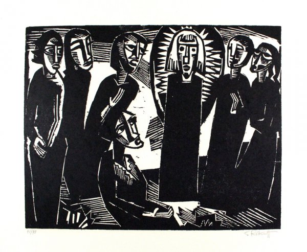 Christus Unter Den Frauen / Christ Among The Women by Karl Schmidt-Rottluff