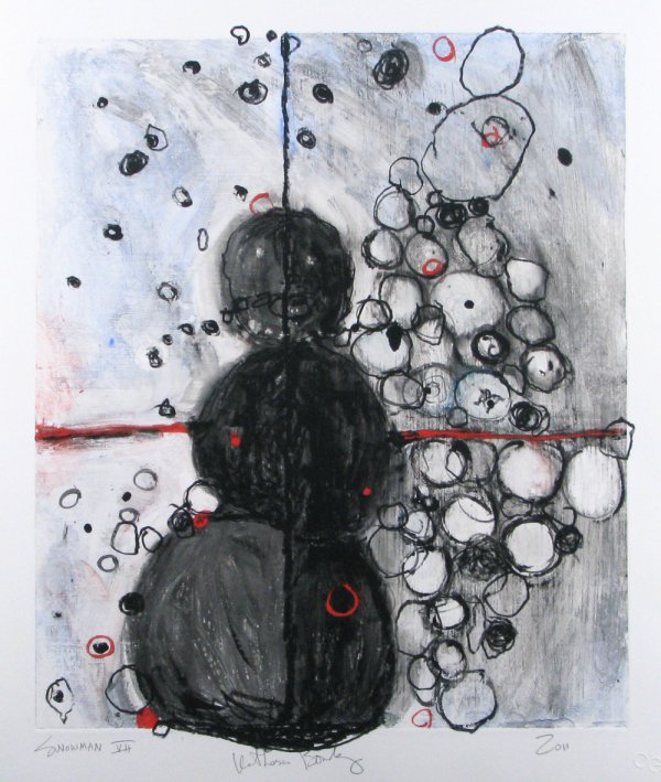 Snowman Vii by Katherine Bowling