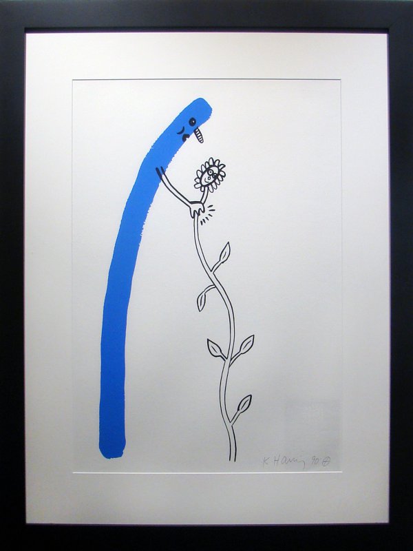 Story Of Red & Blue #12 by Keith Haring