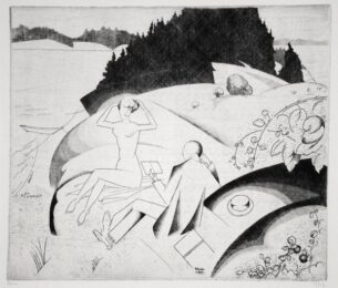 L’ile Desert by Jean-Emile Laboureur at Harris Schrank Fine Prints