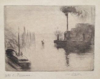 L’île Lacroix, à Rouen by Camille Pissarro at Harris Schrank Fine Prints