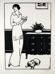 La Lecture Interrompue by Jean-Emile Laboureur at Harris Schrank Fine Prints
