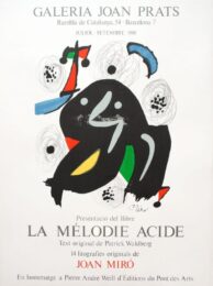 La Mélodie Acide by Joan Miro at Sylvan Cole Gallery