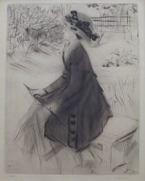 Le Banc De Pierre by Jacques Villon at Isselbacher Gallery