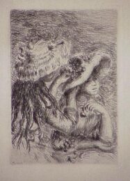 Le Chapeau épinglé, In Renoir Et Ses Amis by Pierre Auguste Renoir at Sylvan Cole Gallery