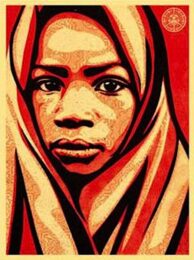 L.e.a.d. Uganda (blanket) by Shepard Fairey at Gregg Shienbaum Fine Art